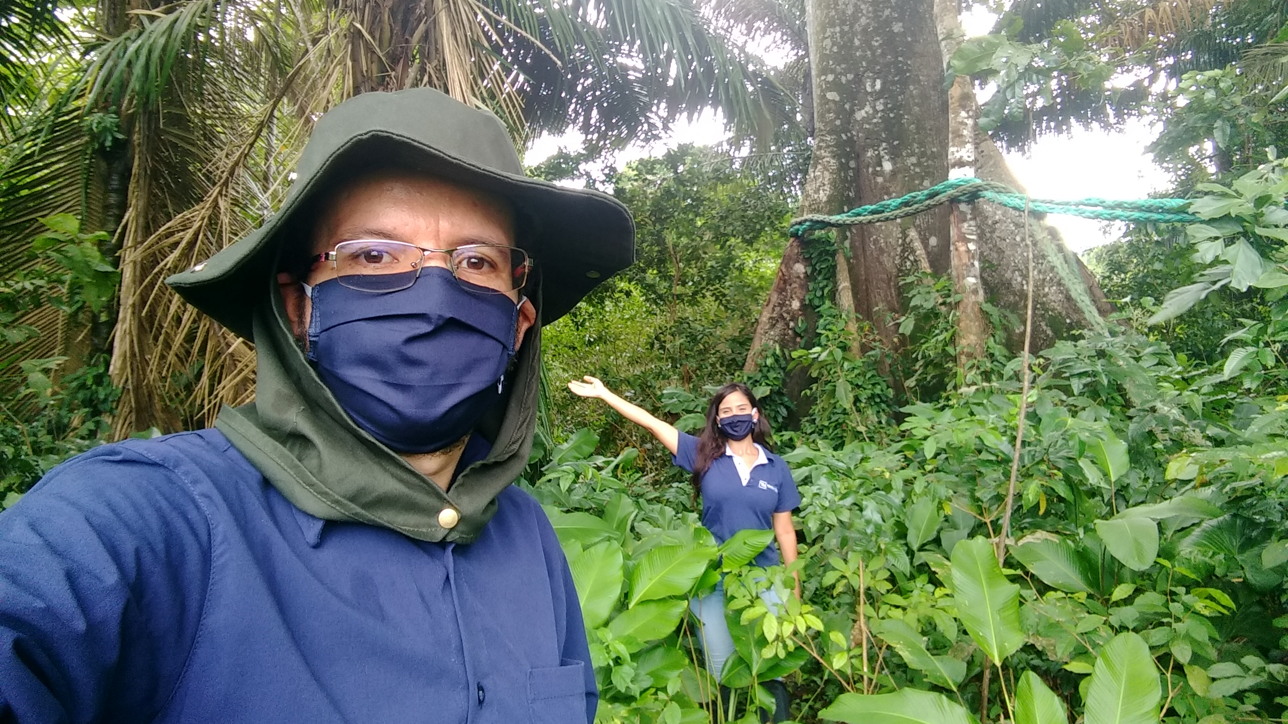 Especialistas da Tetra Tech em região de floresta